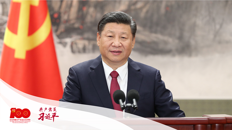 2017年10月25日，習(xí)近平等十九屆中共中央政治局常委同中外記者見面。這是習(xí)近平發(fā)表重要講話。