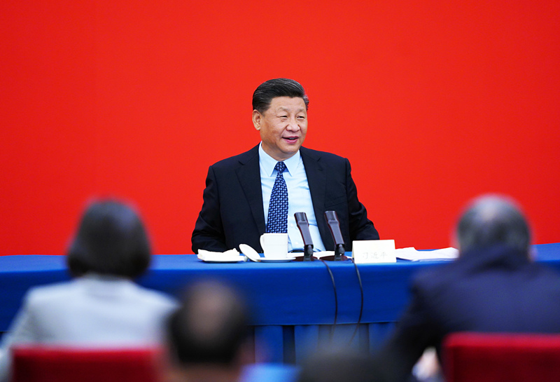 2020年5月23日，習(xí)近平總書記看望參加全國政協(xié)十三屆三次會議的經(jīng)濟(jì)界委員，并參加聯(lián)組會，聽取意見和建議。